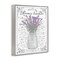 Stupell Industries Lavender Ornate French Script Framed Giclee Art